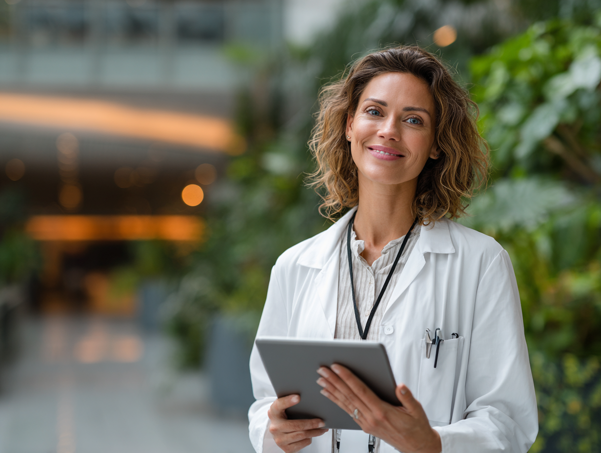 Група людей різного віку європейської зовнішності усміхається після спільного заняття фізичними вправами, демонструючи радість від здорового способу життя